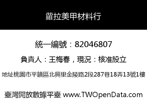 蘿拉美甲材料行