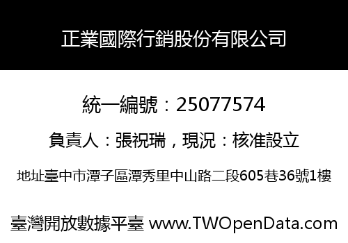 正業國際行銷股份有限公司