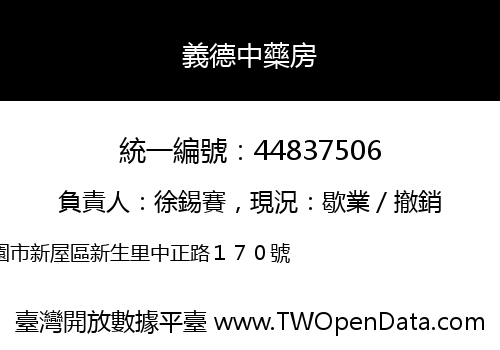 義德中藥房
