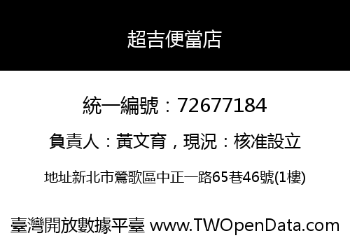 超吉便當店