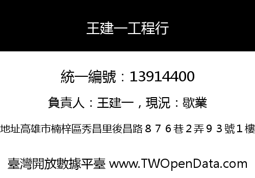 王建一工程行
