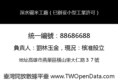 深水碾米工廠（巳辦妥小型工業許可）