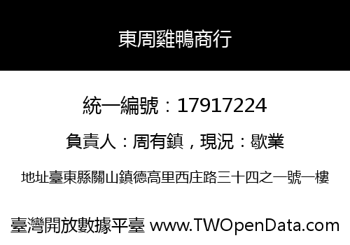 東周雞鴨商行