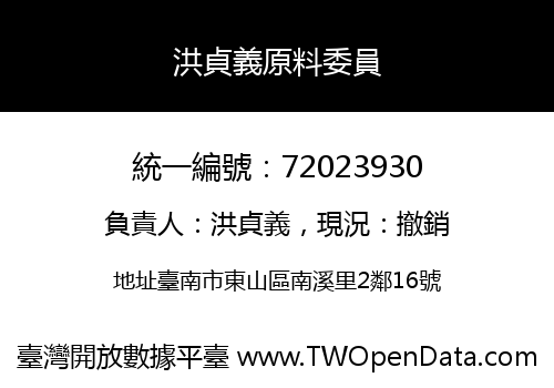 洪貞義原料委員