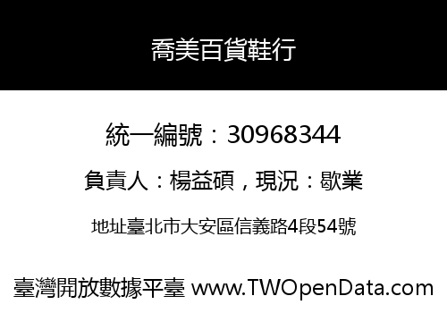 喬美百貨鞋行