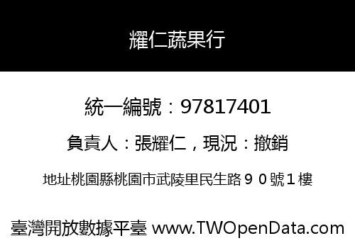 耀仁蔬果行