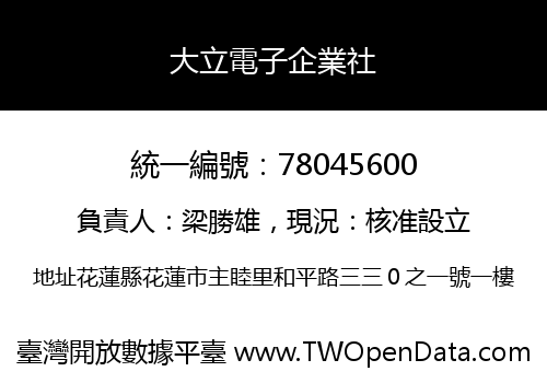 大立電子企業社