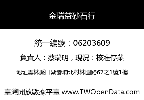 金瑞益砂石行