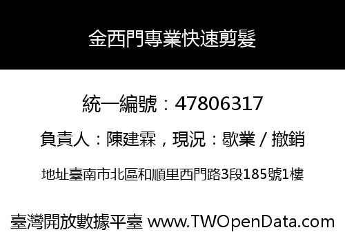 金西門專業快速剪髮