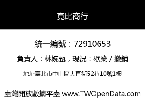 寬比商行
