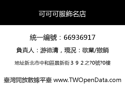 可可可服飾名店