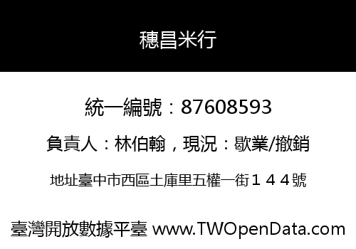 穗昌米行
