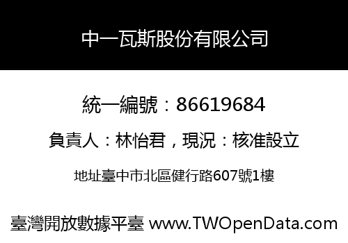 中一瓦斯股份有限公司