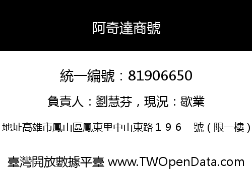 阿奇達商號