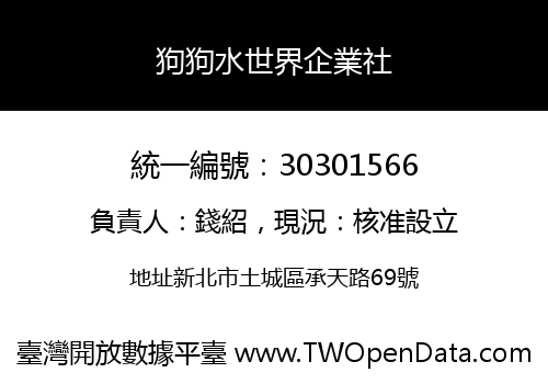 狗狗水世界企業社