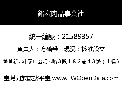 銘宏肉品事業社