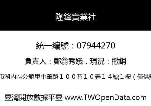 隆鋒實業社