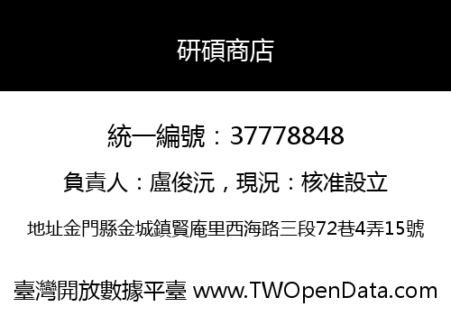 研碩商店