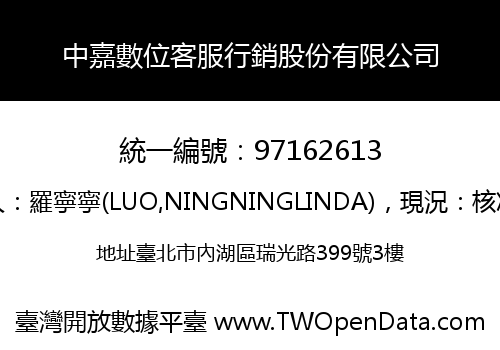 中嘉數位客服行銷股份有限公司