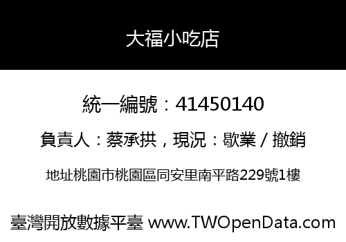 大福小吃店