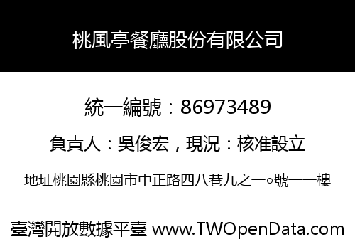 桃風亭餐廳股份有限公司