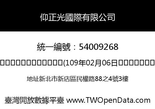 仰正光國際有限公司