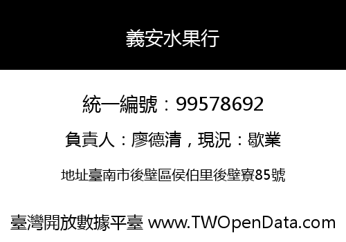 義安水果行