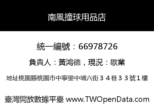 南風撞球用品店