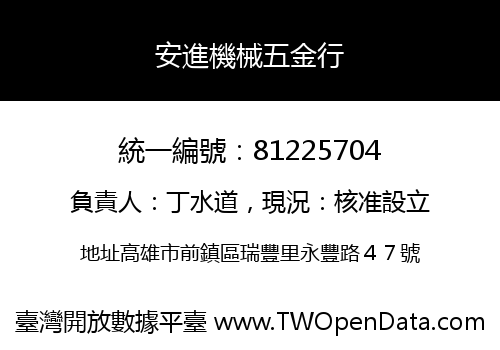安進機械五金行