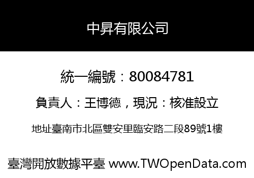 中昇有限公司