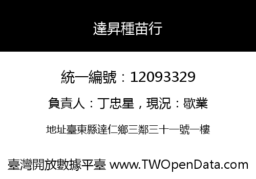 達昇種苗行