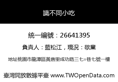 識不同小吃
