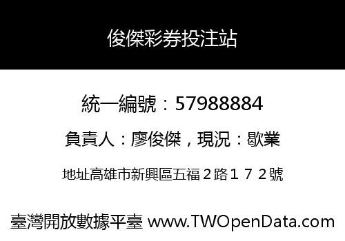 俊傑彩券投注站