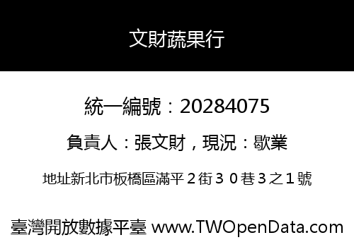 文財蔬果行