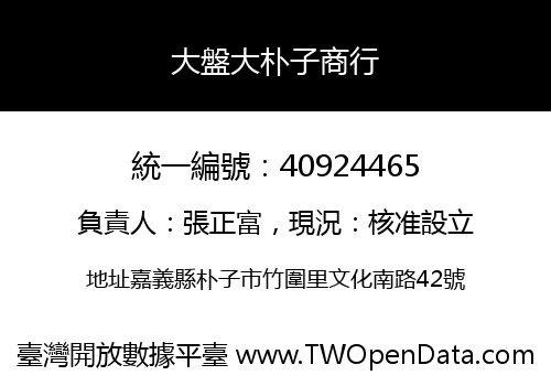 大盤大朴子商行