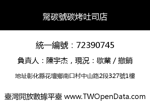 驚碳號碳烤吐司店