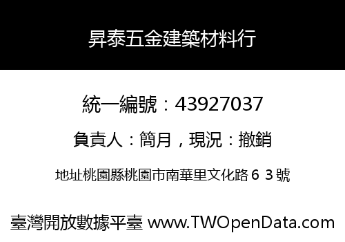昇泰五金建築材料行