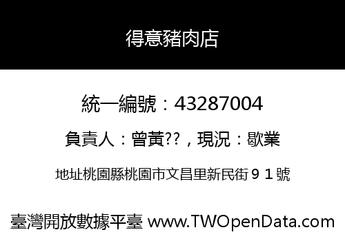 得意豬肉店