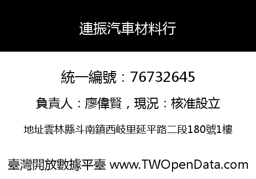 連振汽車材料行