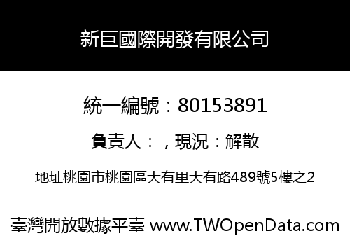 新巨國際開發有限公司