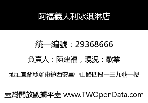 阿福義大利冰淇淋店
