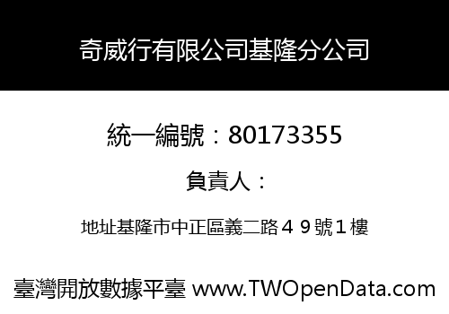 奇威行有限公司基隆分公司