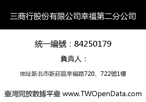 三商行股份有限公司幸福第二分公司