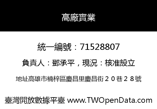 高廠實業