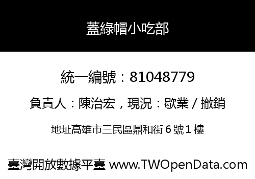 蓋綠帽小吃部