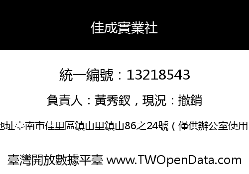 佳成實業社