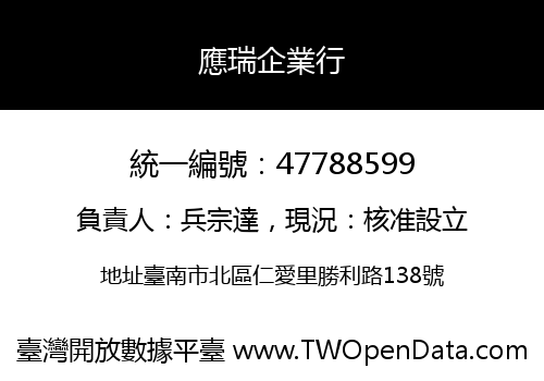 應瑞企業行
