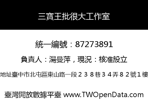 三寶王批很大工作室