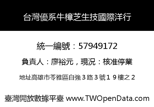 台灣優系牛樟芝生技國際洋行
