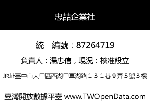 忠喆企業社